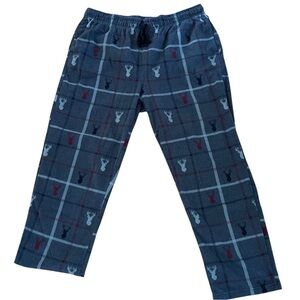 MEN’S DEER PLAID FLANNEL FLEECE SLEEP LOUNGE PANTS Please See Measurements